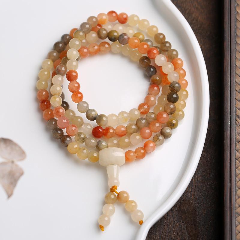 Silk Jade 4 Wrap 108 Buddha Beads Bracelet - FengshuiGallary
