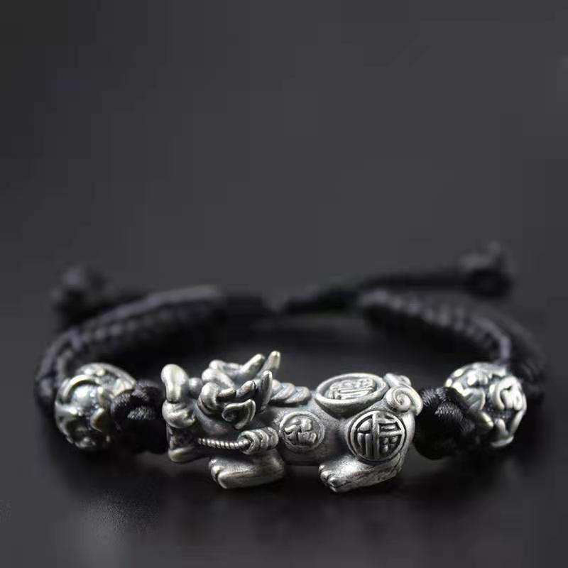 Silver Pixiu Wealth Bracelet 2021 New Year Edition - FengshuiGallary