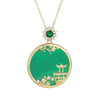 The Blessing Fengshui Lucky Green Jade Pendant Necklace - FengshuiGallary