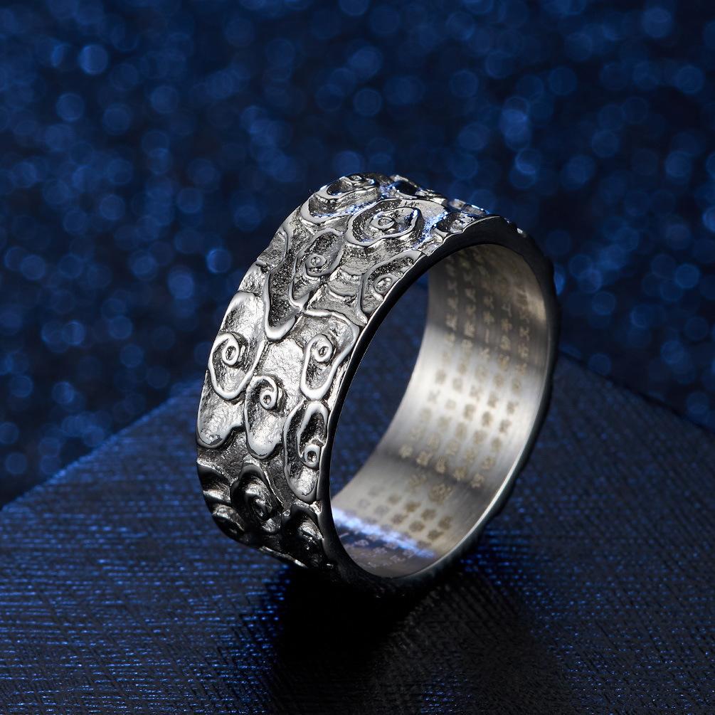 Tibetan Buddhist Mantra Ring - FengshuiGallary