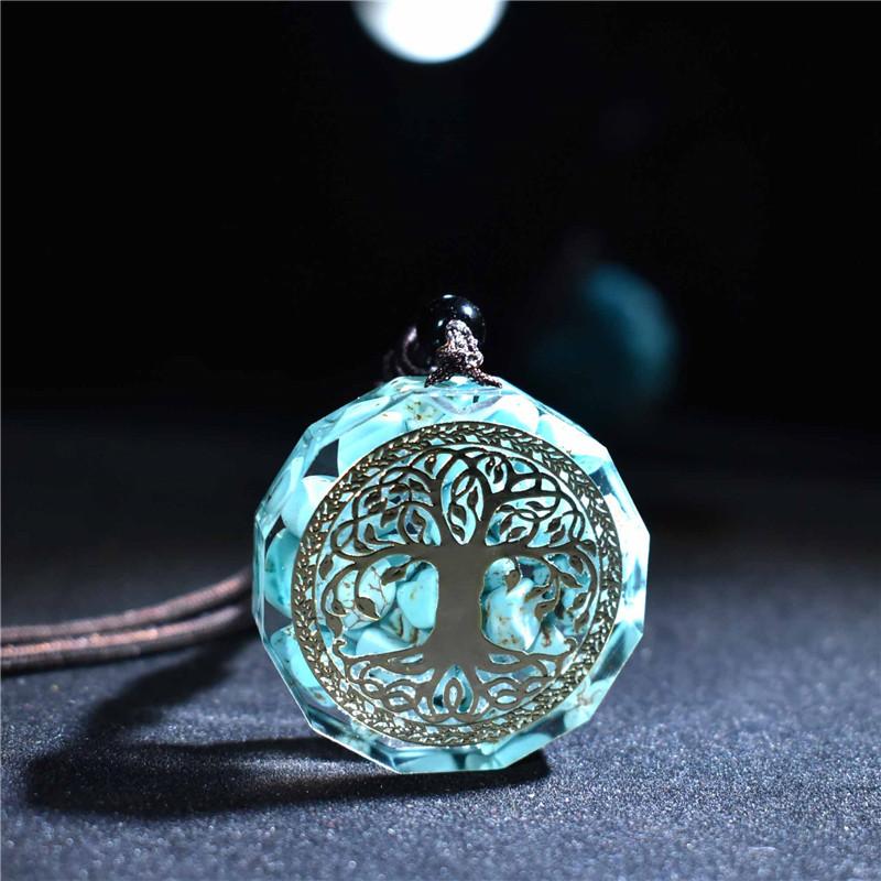 Tree Of Life Orgonite Chakra Energy Pendant Necklace - FengshuiGallary