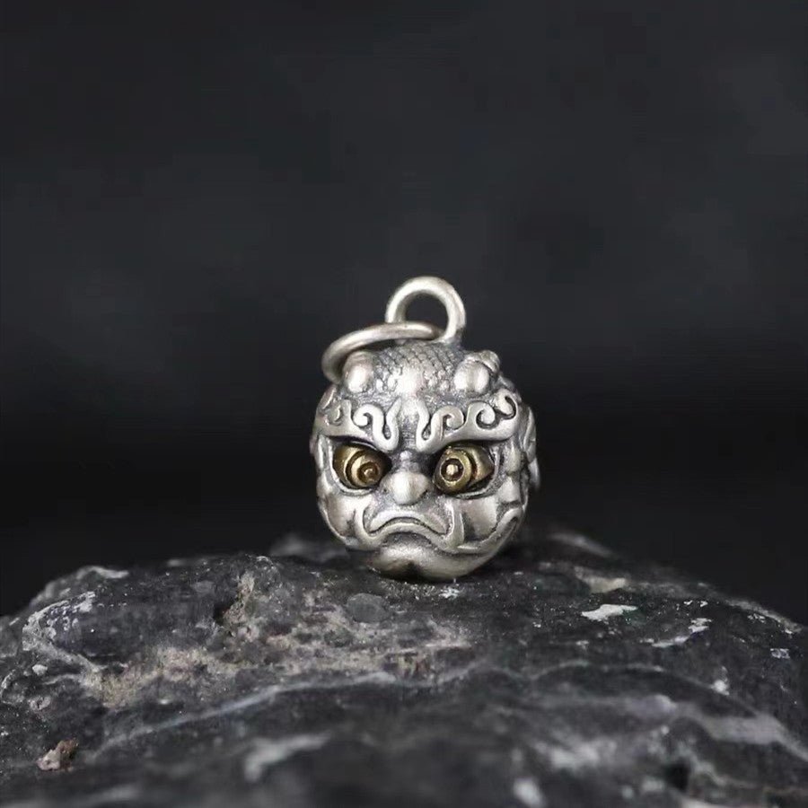 Vintage Pixiu 925 Silver Lucky Pendant Necklace - FengshuiGallary