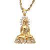 Vintage Tibetan Buddha Pendant Necklace - FengshuiGallary