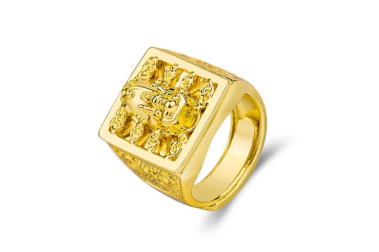 Wealth Gold Pixiu Ring(Adjustable) - FengshuiGallary