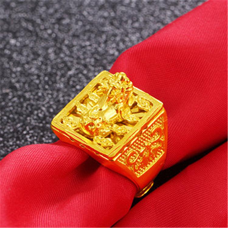 Wealth Gold Pixiu Ring(Adjustable) - FengshuiGallary