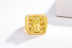 Wealth Gold Pixiu Ring(Adjustable) - FengshuiGallary