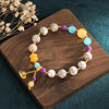 White Bodhi Beads Yellow Jade Lucky Bracelet - FengshuiGallary