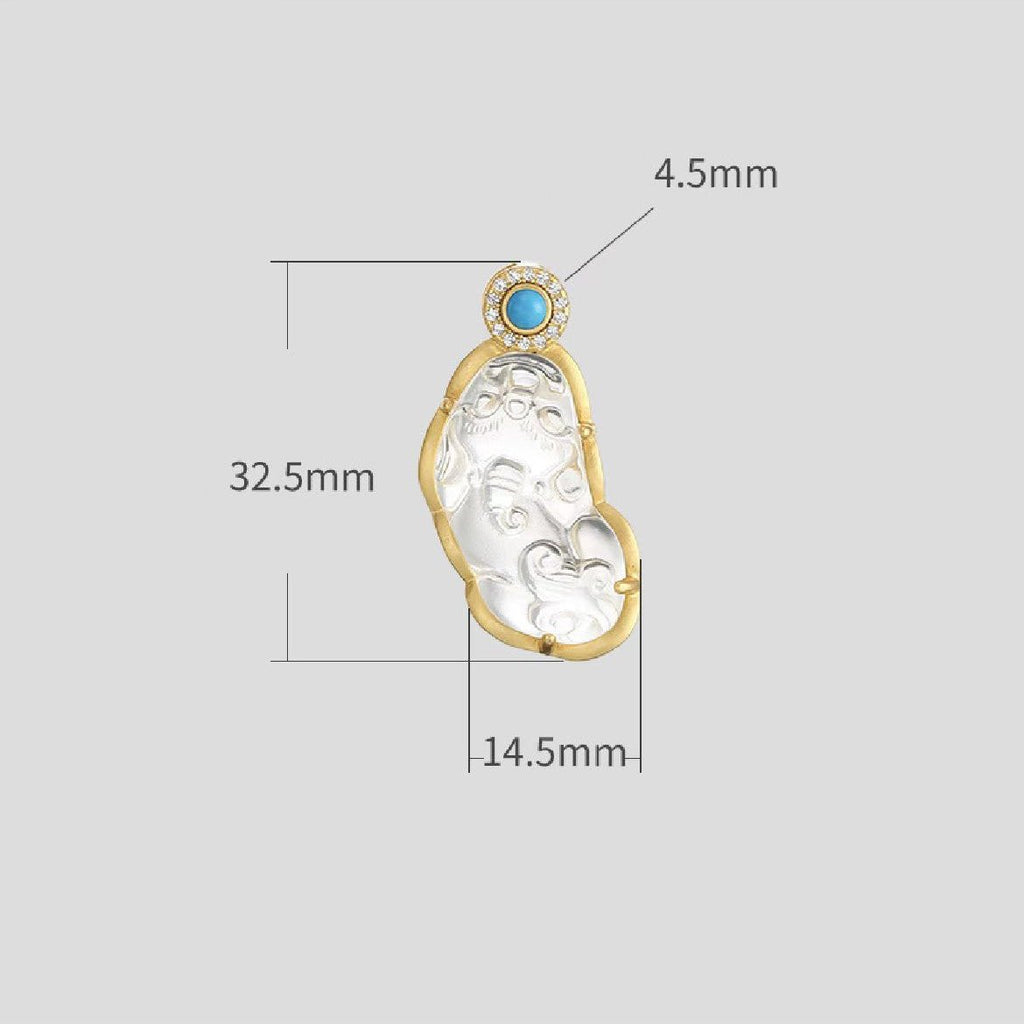 White Crystal Pixiu Pendant - FengshuiGallary