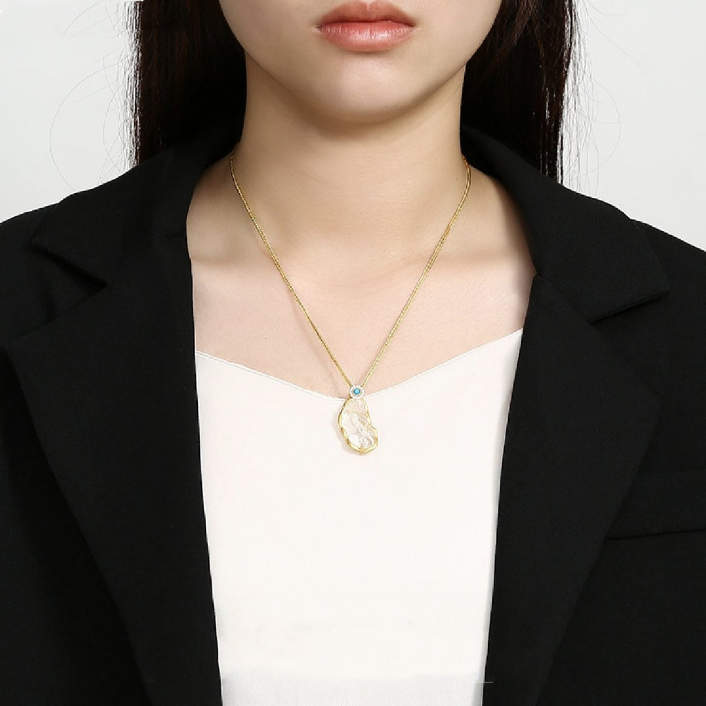 White Crystal Pixiu Pendant - FengshuiGallary