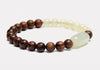 White Jade Agarwood Beads Bracelet - FengshuiGallary