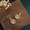 White Jade Bamboo Leaves Wealth Earring - FengshuiGallary