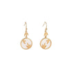 White Jade Bamboo Leaves Wealth Earring - FengshuiGallary