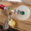White Jade Fengshui Silver Bangle - FengshuiGallary