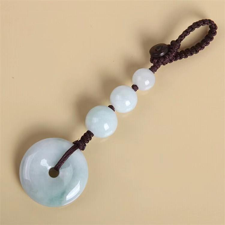 White Jade Keychain - FengshuiGallary