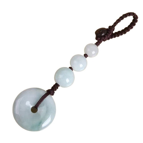 White Jade Keychain - FengshuiGallary