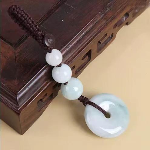 White Jade Keychain - FengshuiGallary