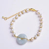 White Jade Knot Pearl Beads Bracelet - FengshuiGallary