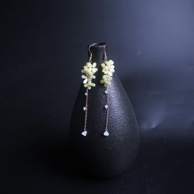 Yellow Agate Fengshui Earrings - FengshuiGallary