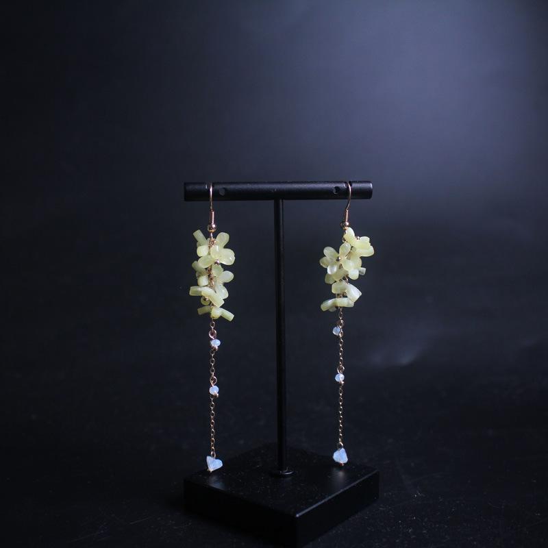 Yellow Agate Fengshui Earrings - FengshuiGallary