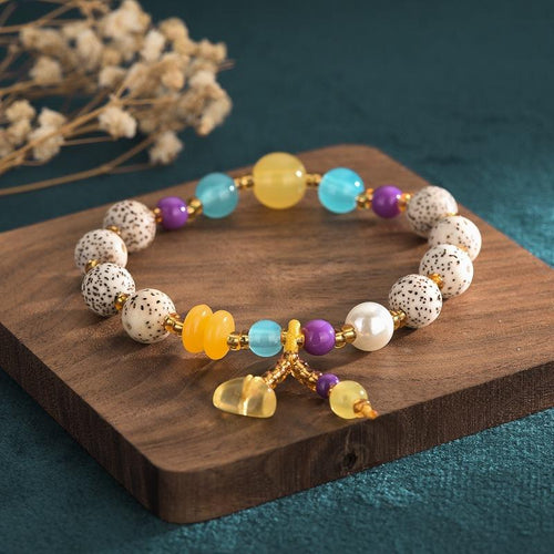 Yellow Jade Bodhi BeadsLucky Bracelet - FengshuiGallary